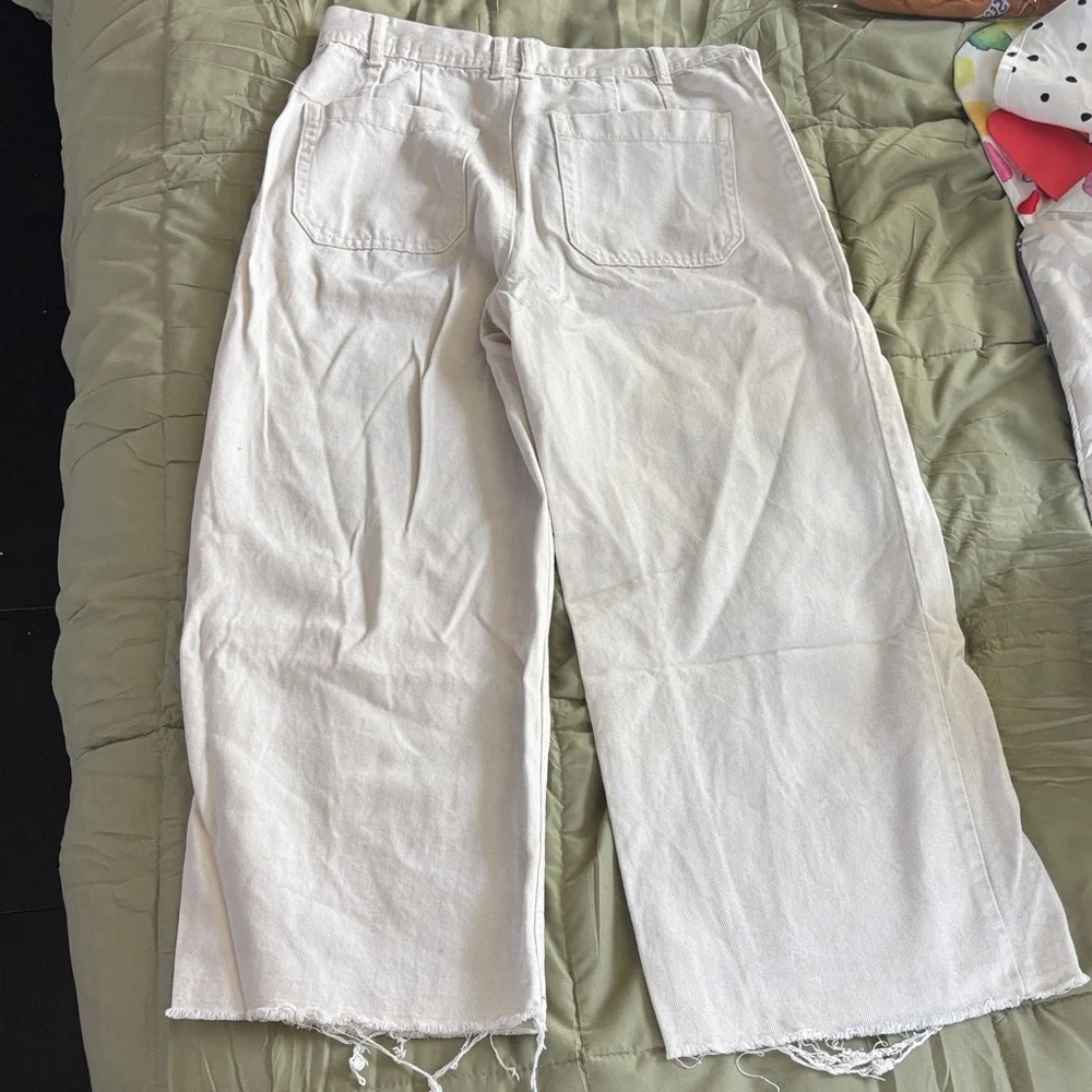 Sincerely Jules Cream Cotton Jeans - Picture 3 of 3